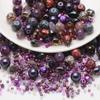 50g/bag Mixed Color Loose Beads Glass Acrylic Beads For DIY Jewelry Making Accessories