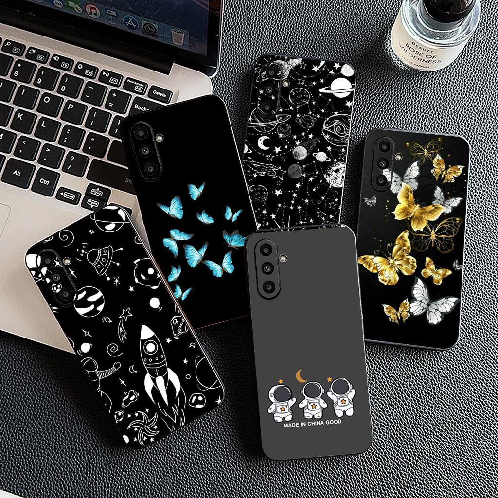 Cover for Motorola Moto E13 E20 E32 E22 G22 G23 G32 G60 G72 G7 G8 G82 G9 Plus Power Case Astronaut Universe Stars Butterfly Sky