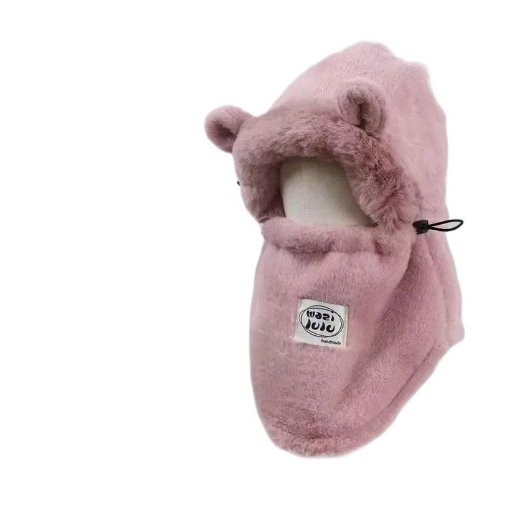 Anti-cold Winter Integrated Scarf Cap 4 in 1 Cold Proof Scarf Versatile Pullover Mask Cap Cycling