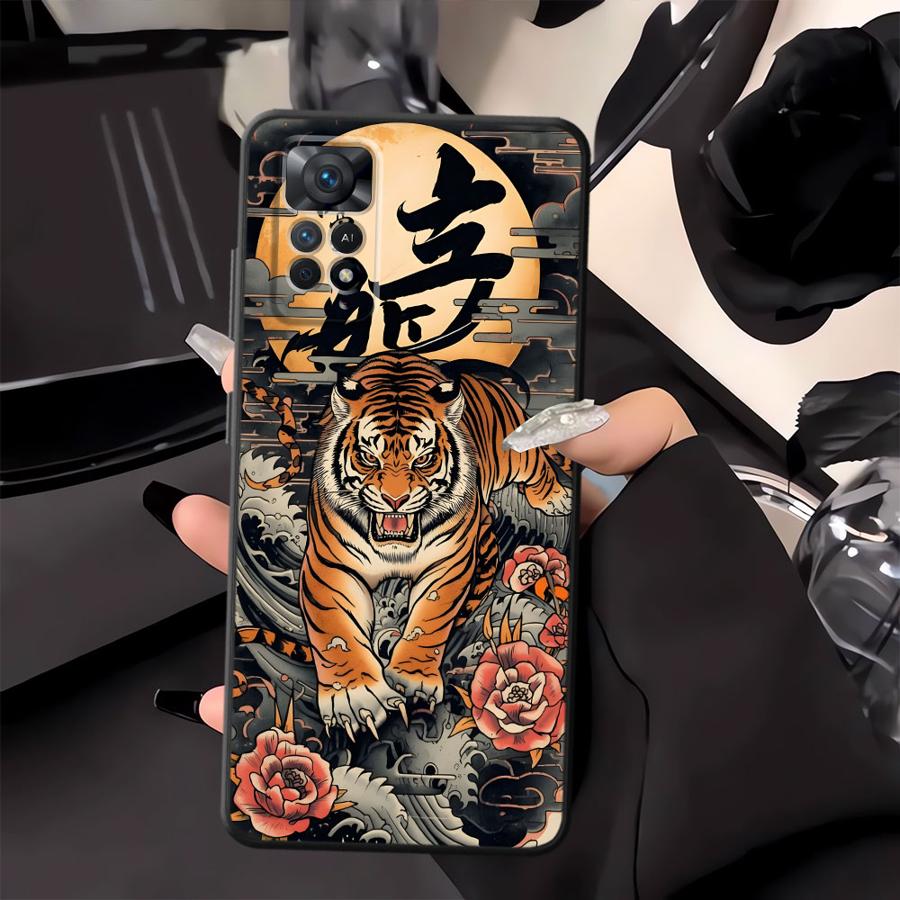 Крутой чехол-бампер с тигром для Xiaomi Redmi Note 7 8 13 Pro Plus 10S 9S 9 10 14 11 12 Pro 11s 12s