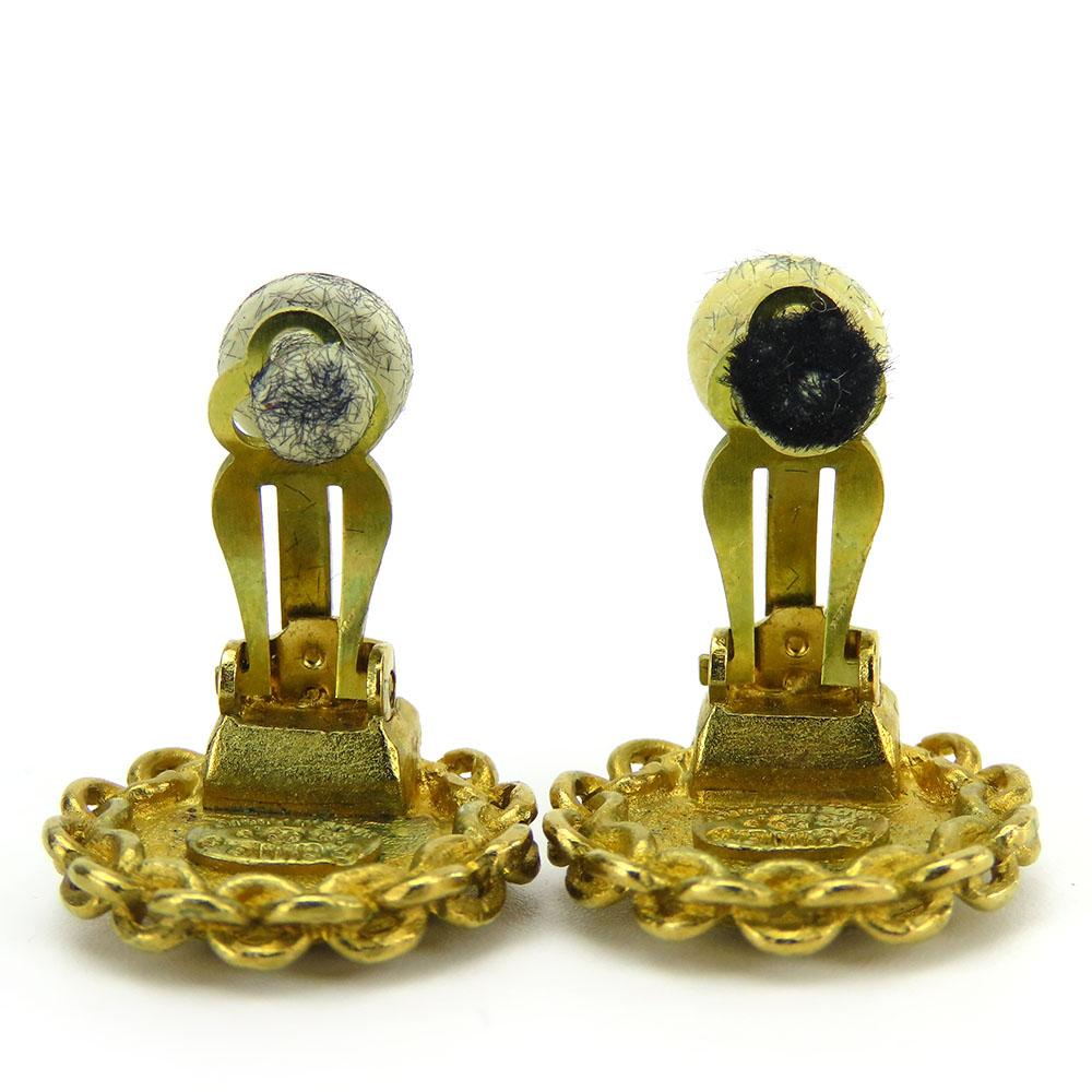 Б/у Серьга CHANEL Знак COCO металл 9г золото Аксессуары