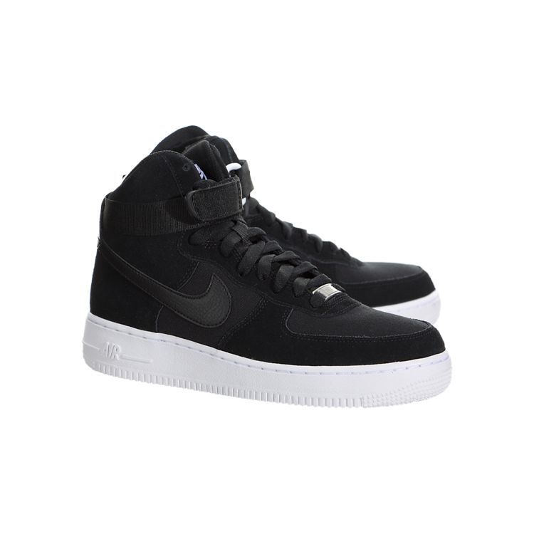Nike Детские кроссовки Air Force 1 High GS Черный Бело-Черный 653998-009