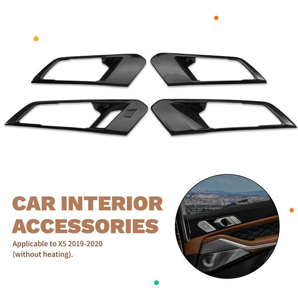 Set of 4 Interior Pull Handle Frames for Left-Hand Drive BMW X5 (2019-2020 Models)
