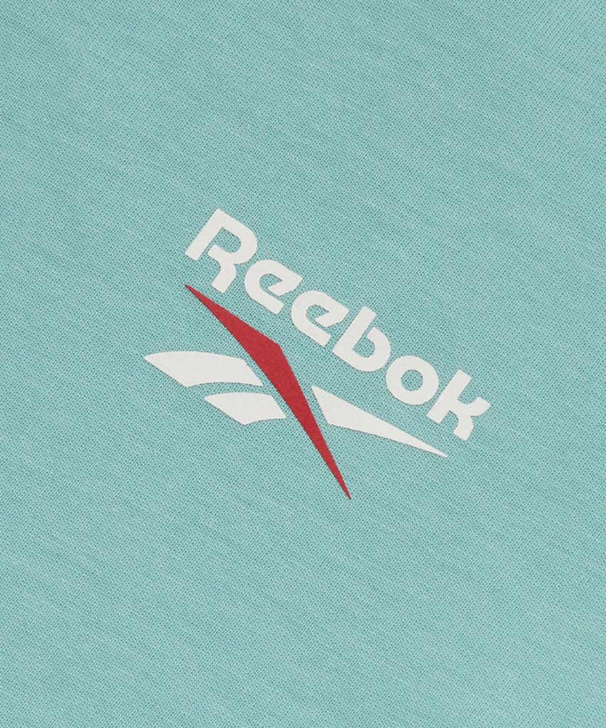 Reebok Большая векторная футболка со слоганом - Мятный