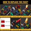 120 PCS Blade Fuses Assortment Kit, Car Fuses Assortment Kit- Standard & Mini & Low Profile Mini Fuse (2A 5A 10A 15A 20A 25A 30A 35A),Replacement