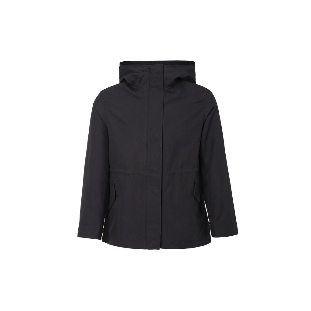 Uniqlo Однотонная куртка с капюшоном на молнии женская верхняя одежда черная 460893-09