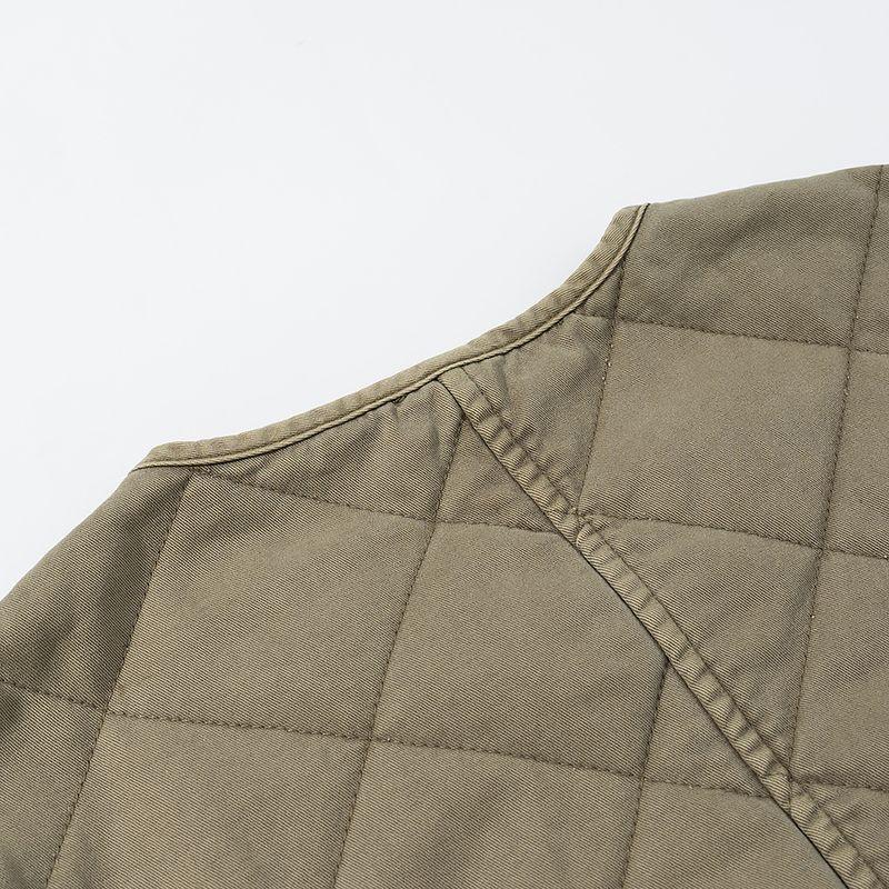 Araltay New Arrival Fashion Style Women's Clothing Fashion All-Match Casual Minimalist Long Sleeve Diamond Round Neck Cotton-Padded Coat Outwear