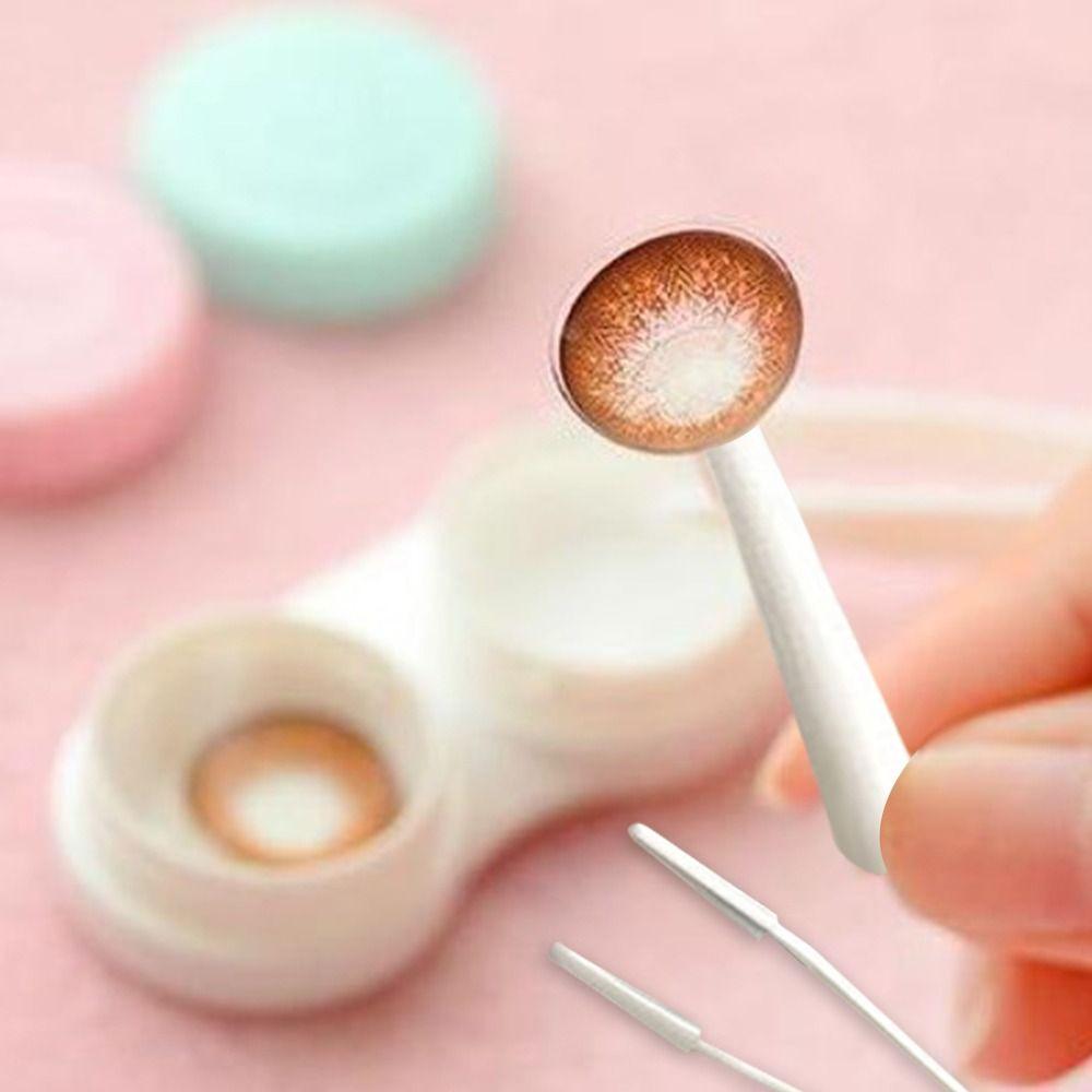 Wearing Tool Contact Lens Inserter Remover Travel Kit Meitong Clip Stick Tweezers Women Men