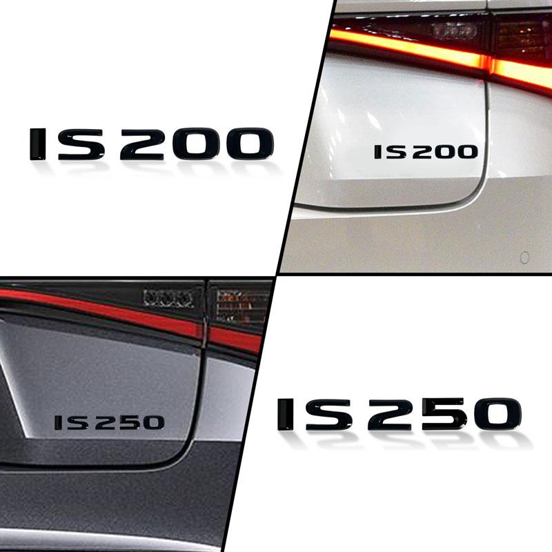 1Pcs Chrome Metal Black Silver IS200 IS300 IS250 IS350 ALTEZZA Logo Auto Body Rear Trunk Emblem Badge Sticker For Lexus