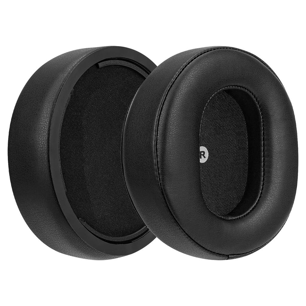 Geekria QuickFit Compatible Ear Pads for Audeze Maxwell Wireless Protein Leather Cup Pads Headphones, Ear/Ear (Black)
