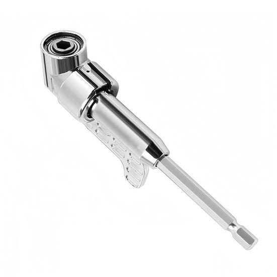 Угловой адаптер для электрической дрели, насадка для сверлильного станка с резьбой 105 градусов, 1/4, 3/8, 1/2 дюйма, с поворотным на 360 градусов комплектом торцевых ключей.