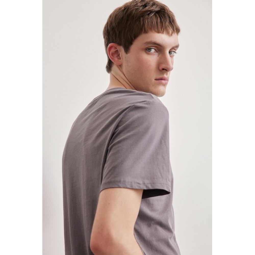 Футболка HM Regular Fit, темно-серая