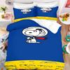 Счастливый Маленький Пес Пододеяльник Набор Snoopy Для Детей Мультфильм Аниме Одеяло Размер King Size Постельное Белье Queen И Twin, 3D Печатное Одеяло