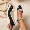 High Heels Women's Slope Heel Autumn New Celebrity Temperament Bow Pointed Single Shoes Women
