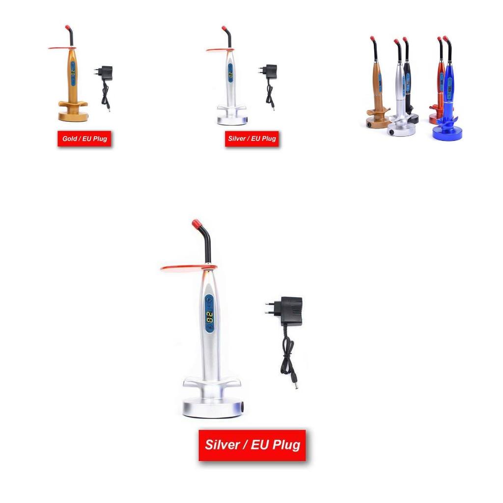 Светодиодная стоматологическая полимеризационная лампа с пятицветным основанием «Лотос» для лицевого применения и совместимостью с US, EU, UK