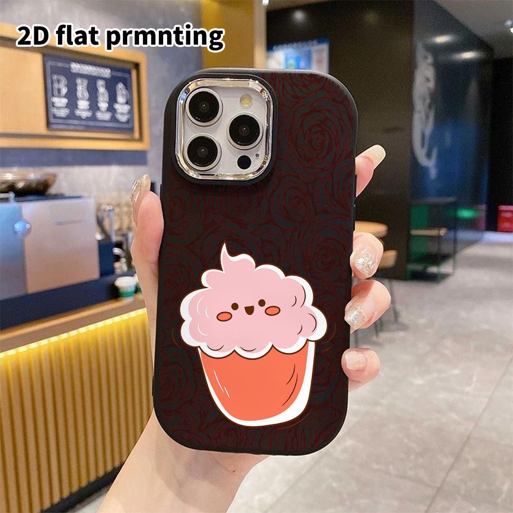 Phone case: 2D flat design suitable for iPhone 18 17 16 15 14 13 Pro protective case, couple style, simple cartoon, Christmas and Halloween gift