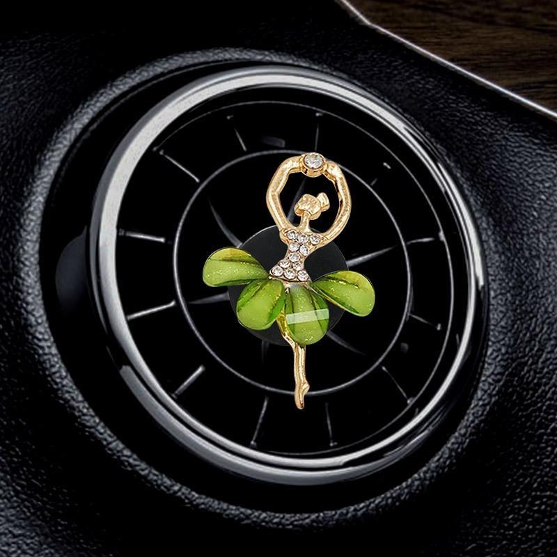 Клипса для автомобильного парфюма 'Девочка-балерина', клипса для парфюма на дефлектор кондиционера, освежитель воздуха 'Девочка-балерина', клипса с ароматом, аксессуары для декора автомобиля