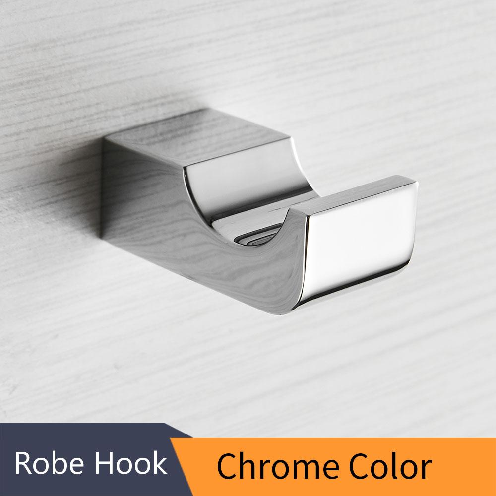 Metal Bathroom Series European Modern Towel Ring Toilet Paper Holder Cup Holder Robe Hook Bathroom Hardware FM-5700
