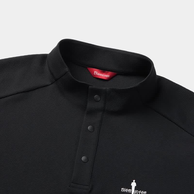 Мужская легкая футболка-henley с длинным рукавом и защитой от солнца