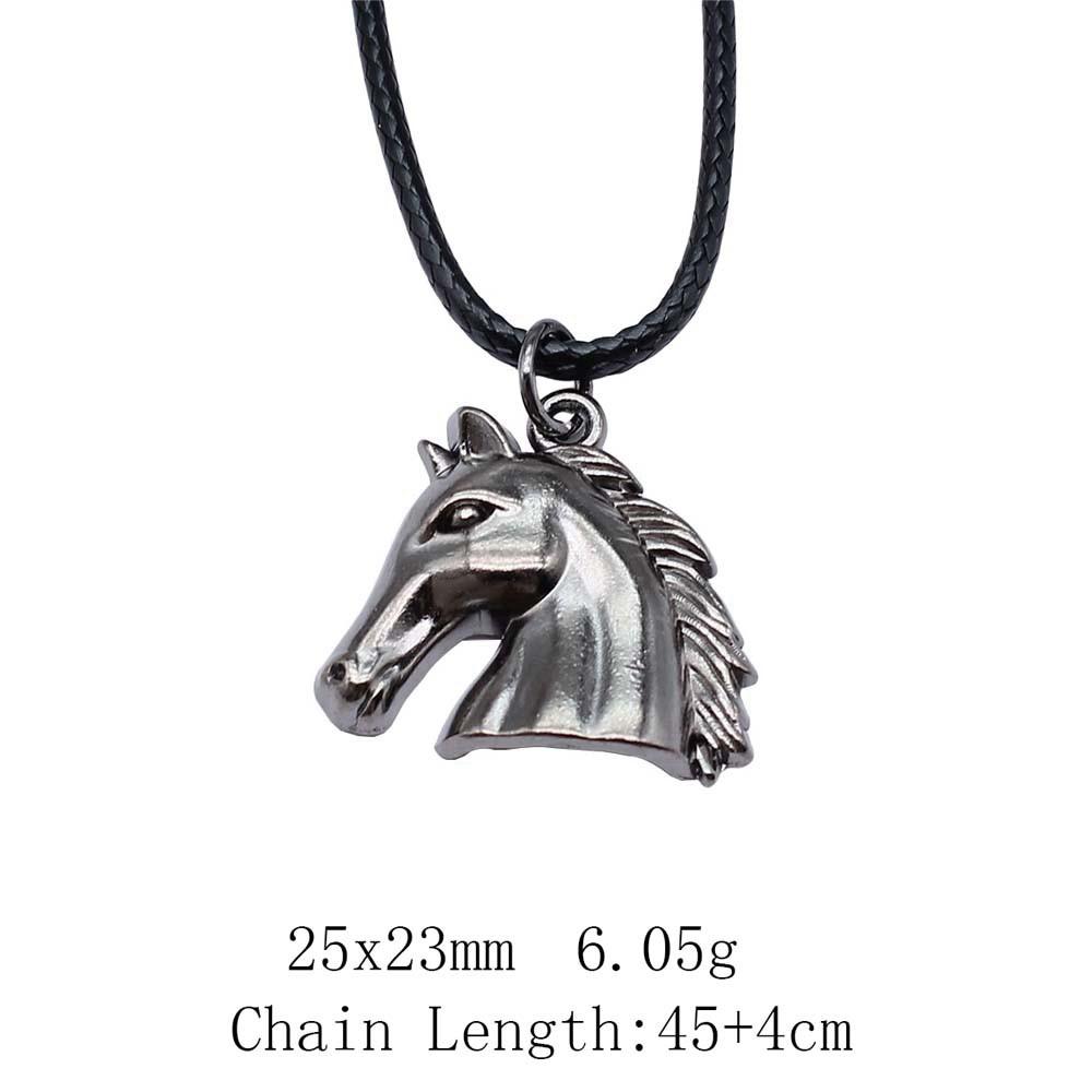 Новинки Чокеры Ожерелья Для Женщин Ожерелье С Слоном И Лошадью Кожаная Цепочка 45см Сувенирные Подвески На Шею