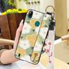 Oil Painting Waterproof Phone Case For Blackview A60 Pro Flower Durable Shockproof Phone Holder Wristband Fashion Design