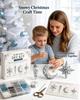 4-piece Christmas bead decoration DIY set, snowflake shaped decoration suitable for adults as Christmas party decoration or gift
