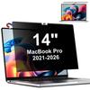 Фильтр конфиденциальности для Macbook Pro Магнитный Фильтр конфиденциальности Синий свет Легкая установка и снятие Пленка для защиты конфиденциальности Mac 14-дюймовый (2021-2026, M1, M2, M3,