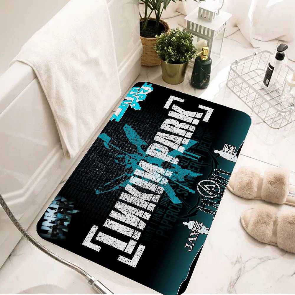 L-Linkin Hot Band Park Bathroom Mat Kids Room Bedroom Decoration Balcony Anti-Slip Doormat Living Room Bedside Area Rugs