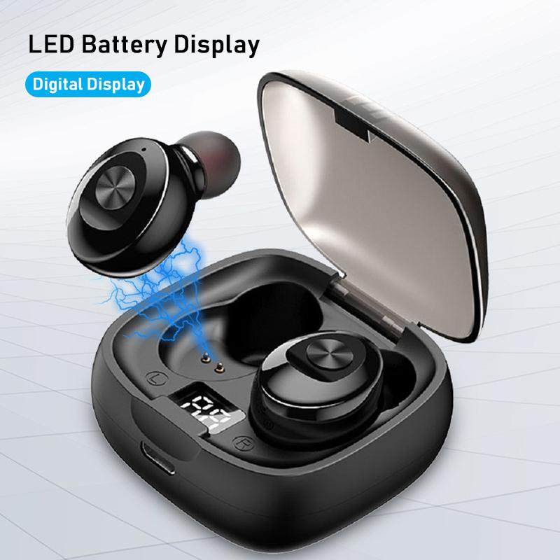 VAORLO Мини-наушники TWS XG8 наушники HiFi стерео музыка с HD Mcirophone IPX6 водонепроницаемые наушники для спорта цифровой дисплей