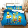 Cartoon 3D Duvet Cover S-Simpsons Pillowcase Adult Kids Bedding Set Bed Youth Kids Girl Boys Gift Double Queen King Size