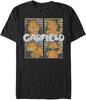 Мужская футболка Nickelodeon Garfield в стиле «Четыре квадрата» большого размера