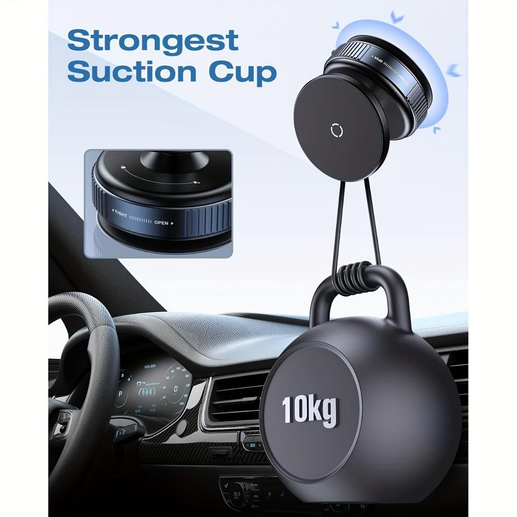 360 ° Adjustable Vacuum Magnetic Phone Holder, Suitable for Cars/gyms/mirrors/smooth Surfaces Without Holding Suction Cup Phone Holder
