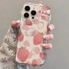 Pink Strawberry Flower for Apple 16 Mobile Phone Case 13promax Cream 12/11 Silicone X Anti-fall 15plus