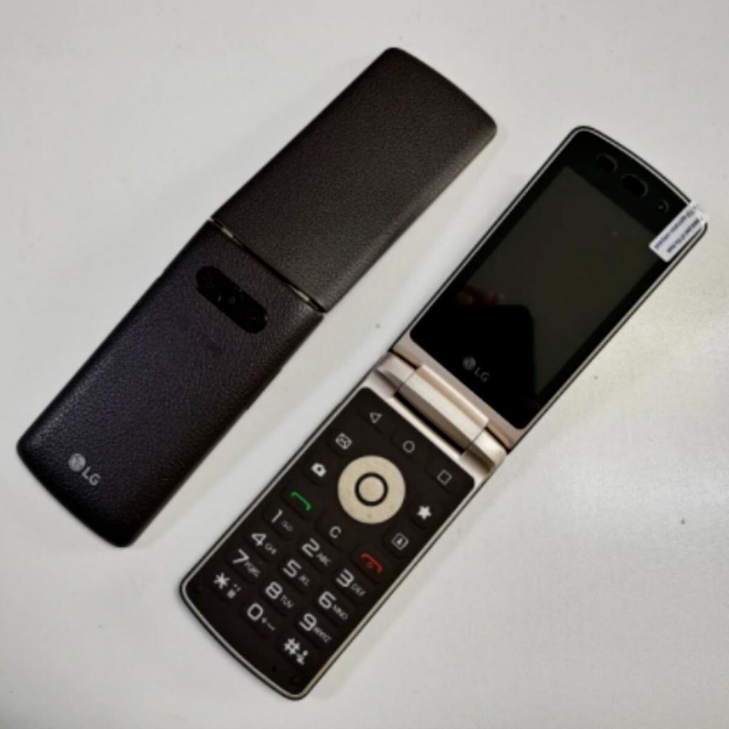 Восстановленный LG Wine Smart H410 Оригинальный Большая Клавиатура 4G Раскладушка Сенсорный Экран Разблокированный Android Смартфон