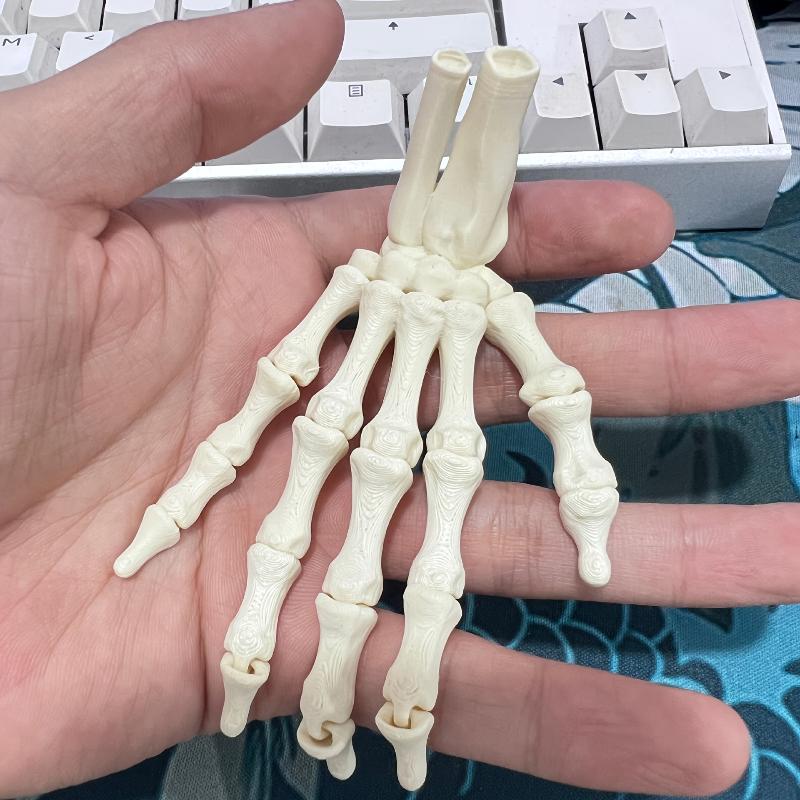 3D-печатная реалистичная гибкая модель скелета руки с суставами, привидение, украшение для Хэллоуина, домашний декор