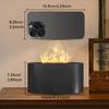 New Flame Air Humidifier Aroma Diffuser 160mL Ultrasonic Cool Mist Maker Fogger Led Essential Oil Simulation Flame Lamp Difusor