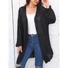 Women's Autumn and Winter Woven Loose Casual Coat Sweater