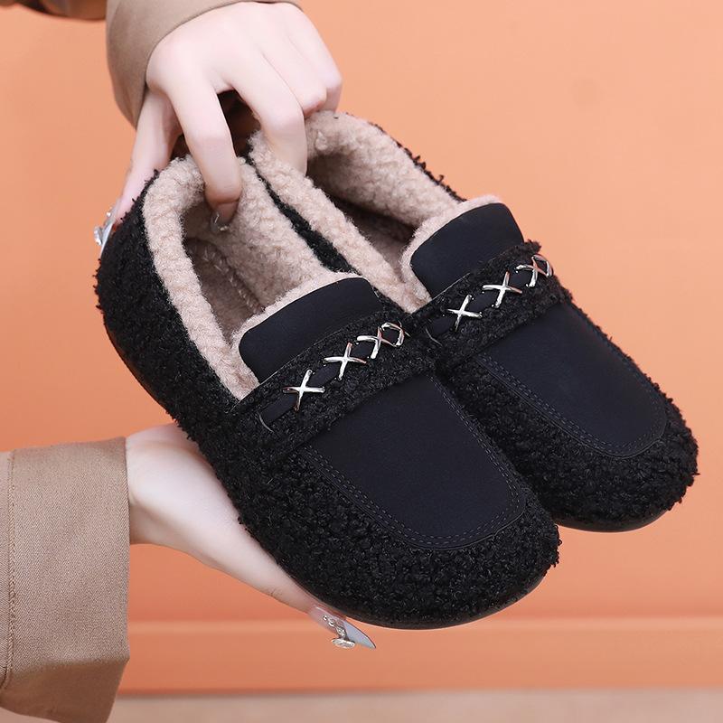 Women’s Winter Warm Soft Slippers Shoes Memory Foam Lightweight House Shoes Cozy Loafer with Fleece Lining Indoor Outdoor Walking Shoes for Women