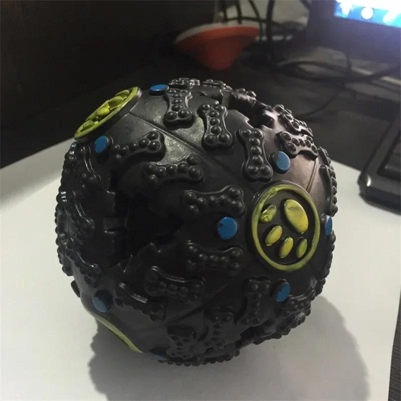 3-цветный шар-шум, корм для домашних животных, падающий шар, головоломка для домашних животных, игрушка для собак, звучащая игрушка, пищащий шар, круглый