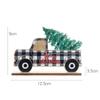 Christmas Decorations Wooden Car Lattice Style Pick-up Truck Desktop Decorations Christmas Wooden Decorations