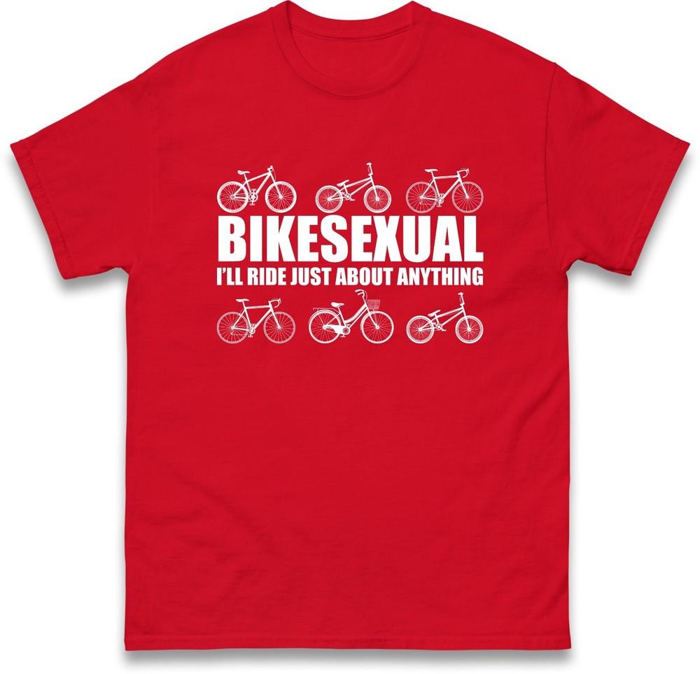 Cycling Bikesexual TShirt Funny Lgbtqai Novelty Cyclist Unisex Gift Tee Top