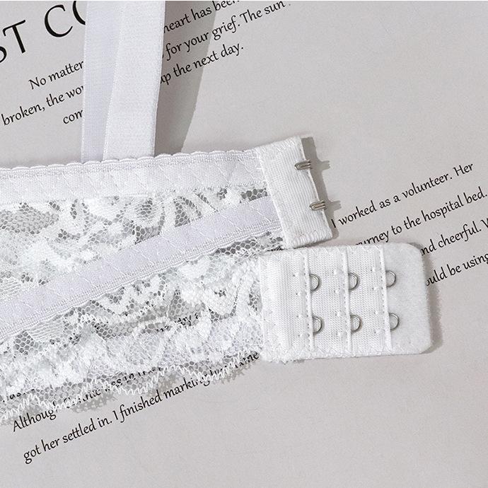 Женский бюстгальтер пуш-ап с вышивкой и сексуальным кружевным дизайном, на косточках и регулируемых бретелях