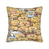 K-Kakaos F-Friends Choonsiks Pillowcases  Novelty Pillow Case For Sofa Car Home Decor Soft Pillow Cover