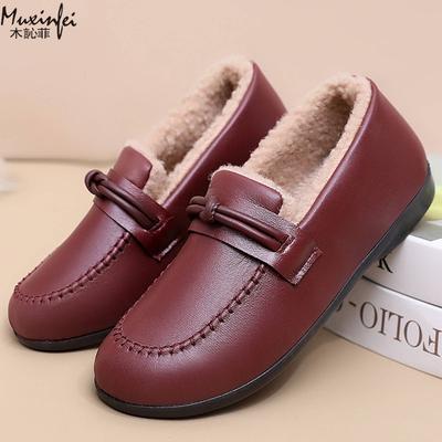 Модные зимние женские хлопковые ботинки Новые противоскользящие водонепроницаемые хлопковые туфли Модные универсальные повседневные хлопковые туфли Лефу