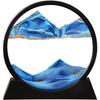 Arthink Moving Sand Art Picture,Liquid Motion 3D Sea Sandscape in Motion Display, Flowing Sand Frame Desktop Art Bookshelves Home Office Decoration