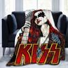 KISS Rock Band 3d одеяло с принтом, фланелевое одеяло, супер мягкое флисовое одеяло, теплое одеяло для спальни, дивана, дивана, подарки