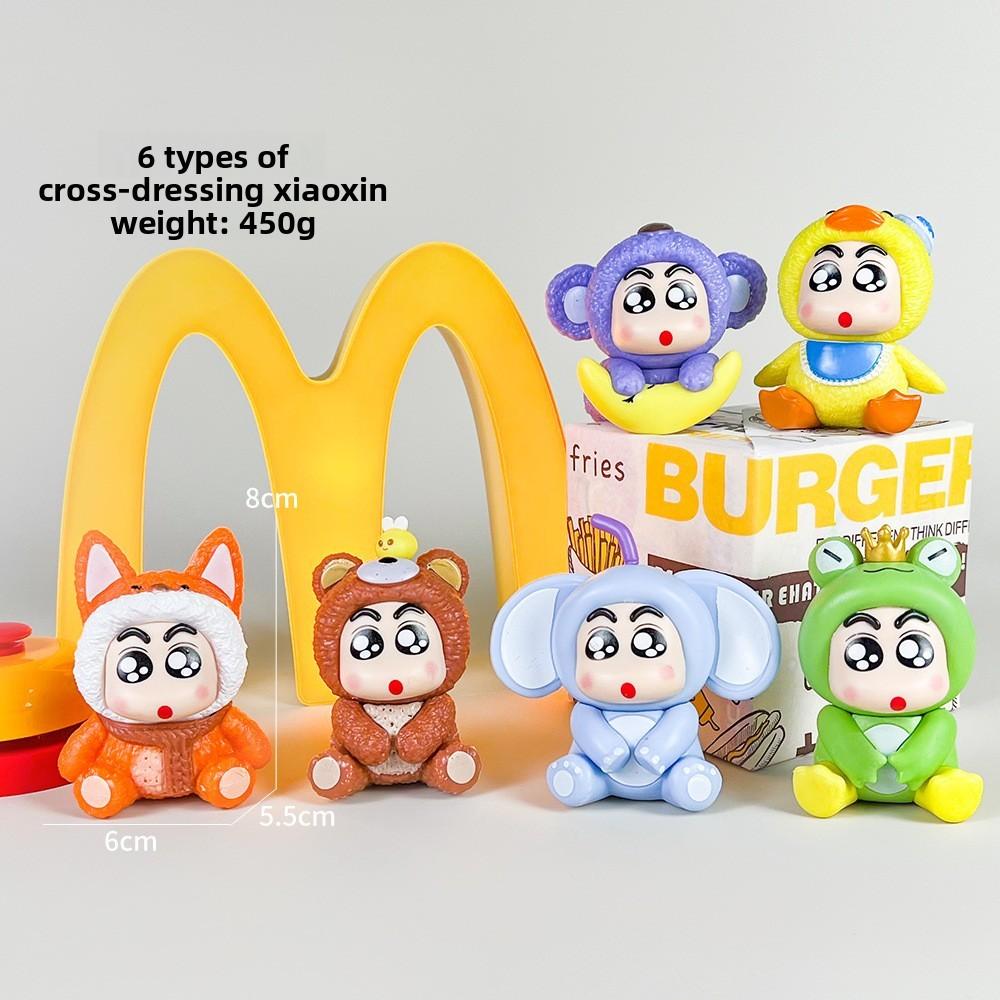 Шин-чан Карандаш ПВХ Модель Украшение С Дизайном Маленькой Лягушки И Лисы Для Подарка