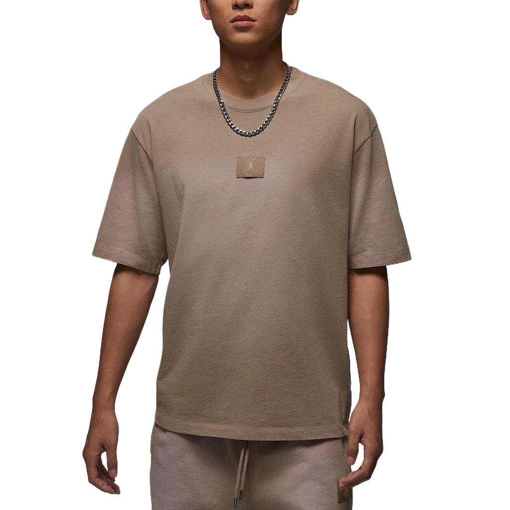 Jordan Flight Essentials 85 Винтажная дышащая удобная футболка с коротким рукавом и круглым вырезом для мужчин, топы, пустынный камуфляж FZ1915257