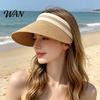 Straw Sun Hat Summer Foldable Hat, Breathable Braided Portable UV Protection for Beach Travel Hiking Headwear