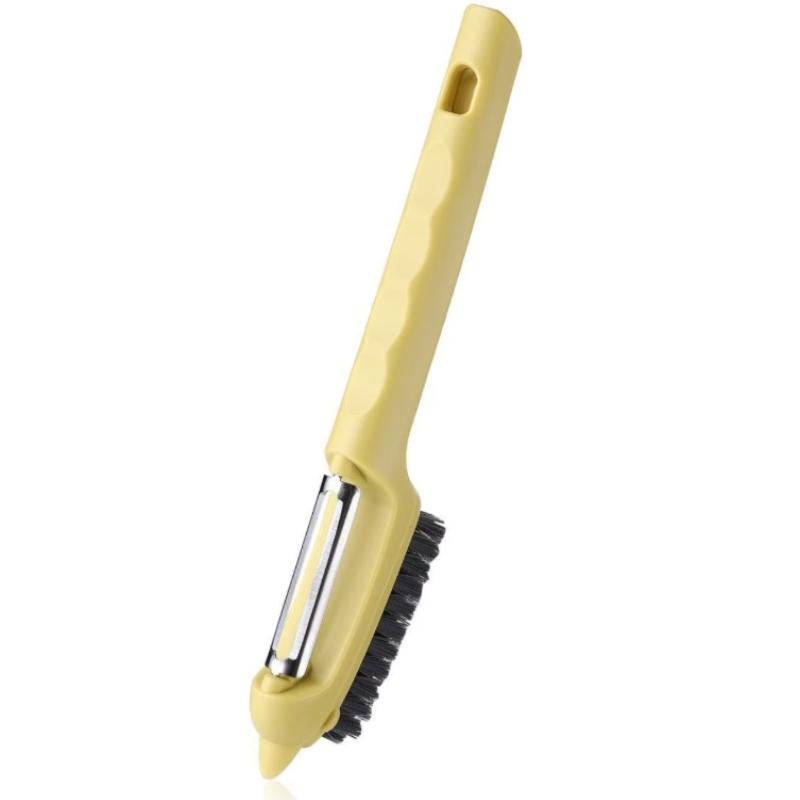 All-in-One Fruit and Vegetable Peeler with Cleaning Scrubber for Kitchens